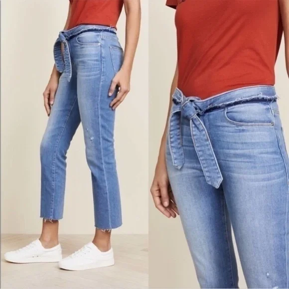 NWT Frame Le High Straight Tie Waist Raw Hem
Jeans Size 25 - Picture 9 of 15